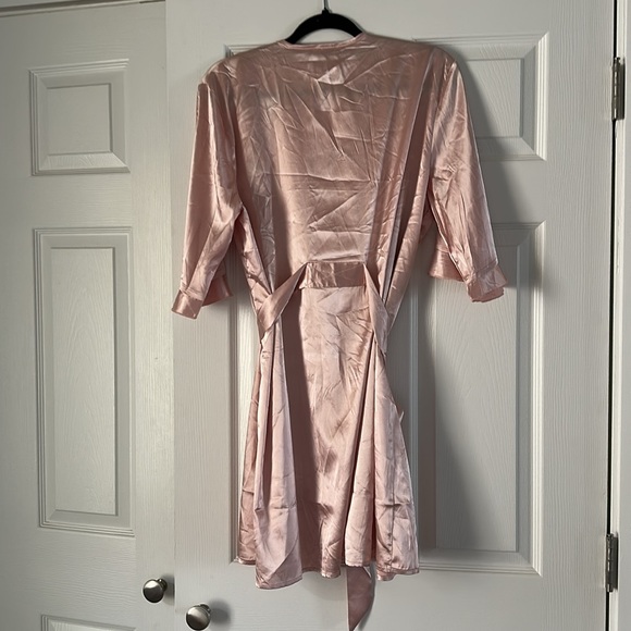 Pink Satin Robe - Picture 3 of 3